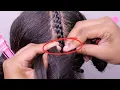 CORNROW TUTORIAL for visual learners step-by-step overhand and underhand method explained