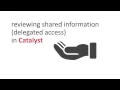 Reviewing Shared Information Delegated Access