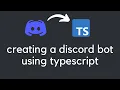 Creating a discord bot using TYPESCRIPT Full Guide Complete Handler