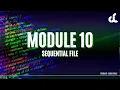 Module 10 Tutorial Sequential File