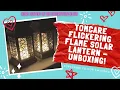 TomCare Flickering Flame Solar Lanterns - Super bright flames
