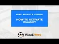 How to Activate Waasify Frontend Editor Plugin