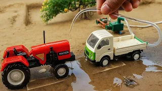 mini tractor making mini hand pump science project | DIY how to make cow shed