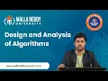Design Analysis of Algorithms Concepts Techniques Problem-Solving MRU E-Learning