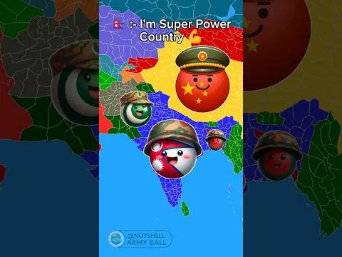 Nepal's Make His Own Empire #countryballs #countries #shortsvideo