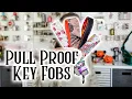 Two Fabric Key Fobs That DON T POP OFF Super Scrap Project And Great Easy Gifts