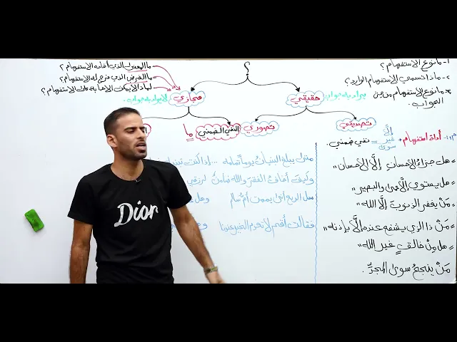 ⁣الحلقة 26 / الاستفهام (معرفة انواع الاستفهام من حيث الغرض والمعنى)-الاستاذ عمار السلامي