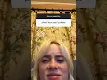 BillieEilish ask me a question Instagram Stories