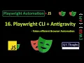 Playwright CLI Tutorial Token Efficient Browser Automation With Antigravity