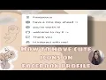How to have cute icons on facebook profile