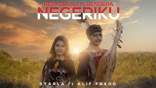 berkibarlah bendera negeriku gombloh syarla ft alif fakod sape cover dirgahayu ri ke 76