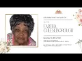 Celebrating The Life of Sister Eartha Cheeseborough
