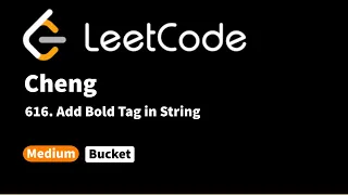 LeetCode 616 Add Bold Tag in String