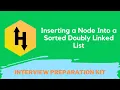 HackerRank Inserting a Node Into a Sorted Doubly Linked List problem solution in Python Programming