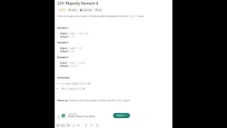 LeetCode 229 Majority Element II Solution Explained