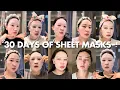 I used a sheet mask EVERY morning \u0026 night for a MONTH!