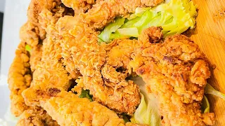 طريقة عمل ستربس الدجاج العزومة مع الشيف فاطمة أبو حاتي 