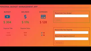 Personal Budget Management App using JavaScript