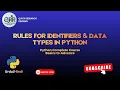Python Rules for Identifiers Data Types Beginner Friendly Tutorial Urdu Hindi