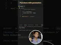 Function with Parameters in javascript