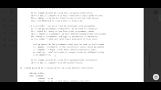 Java Notes Reading Topic is Constructor and Types of Constructors