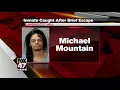 Inmate tries to escape before his court appearance on Monday
