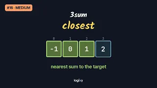 3Sum Closest LeetCode Medium Python Logixy