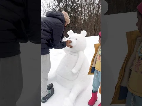 ടെഡി ഡേ ക്ക് പോസ്റ്റാൻ മറന്നു 😀❄️🌨️☃️🧸#norway #winter #snow #snowbear #teddy #youtubeshorts