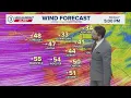 High Wind Warning Cleveland weather forecast for March 13 2026