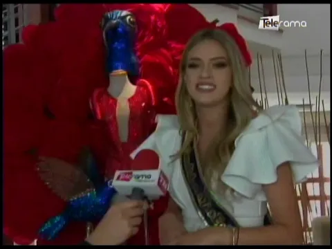 Tatiana Guillén realizó traje típico que lució en Miss Ecuador