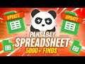 THE BEST PANDABUY SPREADSHEET OVER 5000 ITEMS