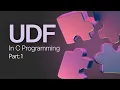 C Programming User Defined Function - Part 1 UDF in C