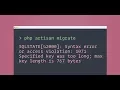 Error In Migration Laravel 5 5 PDOException SQLSTATE 42000 Syntax error or access violation 1071
