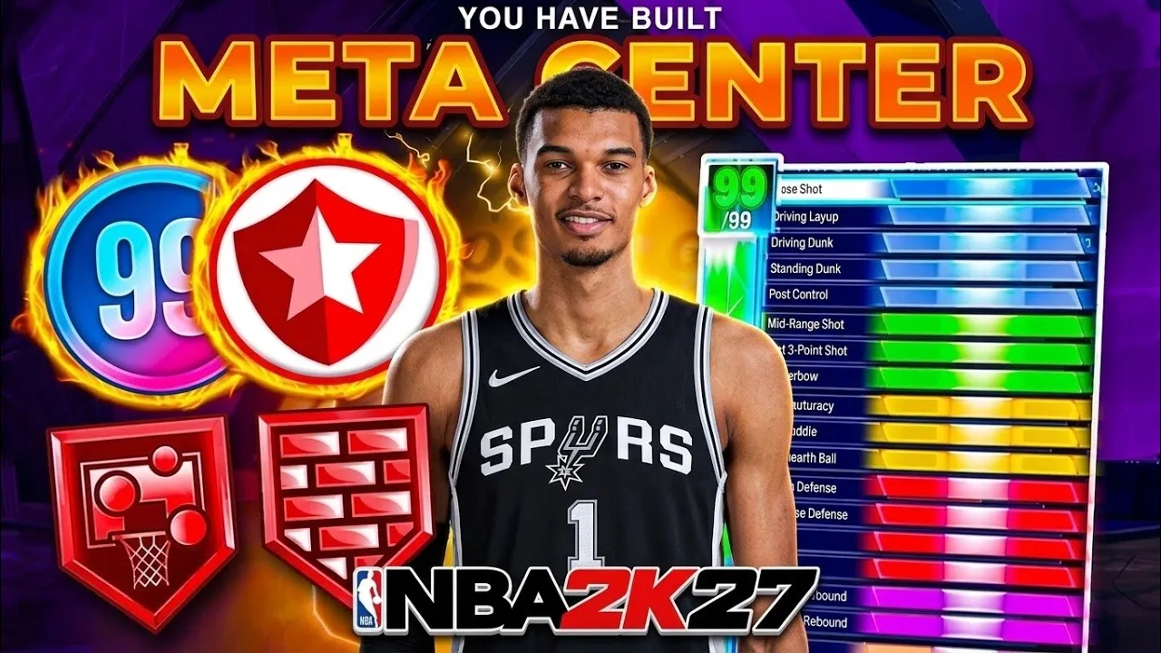 *NEW* BEST CENTER BUILDS IN NBA 2K27 (BEST BIG MAN BUILDS NBA 2K27): video thumbnail