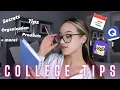 HOW TO STAY ORGANIZED IN COLLEGE my easy tips to success things that you NEED FREE apps