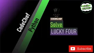 Lucky Four CodeChef Python
