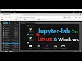 Jupyter-Lab on Linux Red hat Enterprise and Windows Operating Systems