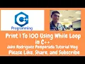 Print 1 to 100 Using While Loop in C
