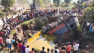 Full Recovery Heavy Vs powerful Many people seek ways to help with the rescue dump trucks overturned