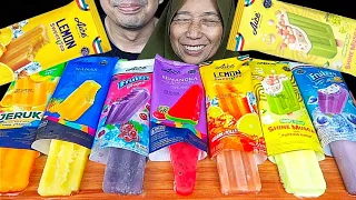 MUKBANG ES KRIM AICE SHINE MUSCAT || LEMON SWEET TEA || JERUK || NANAS || GRAPE || SEMANGKA  