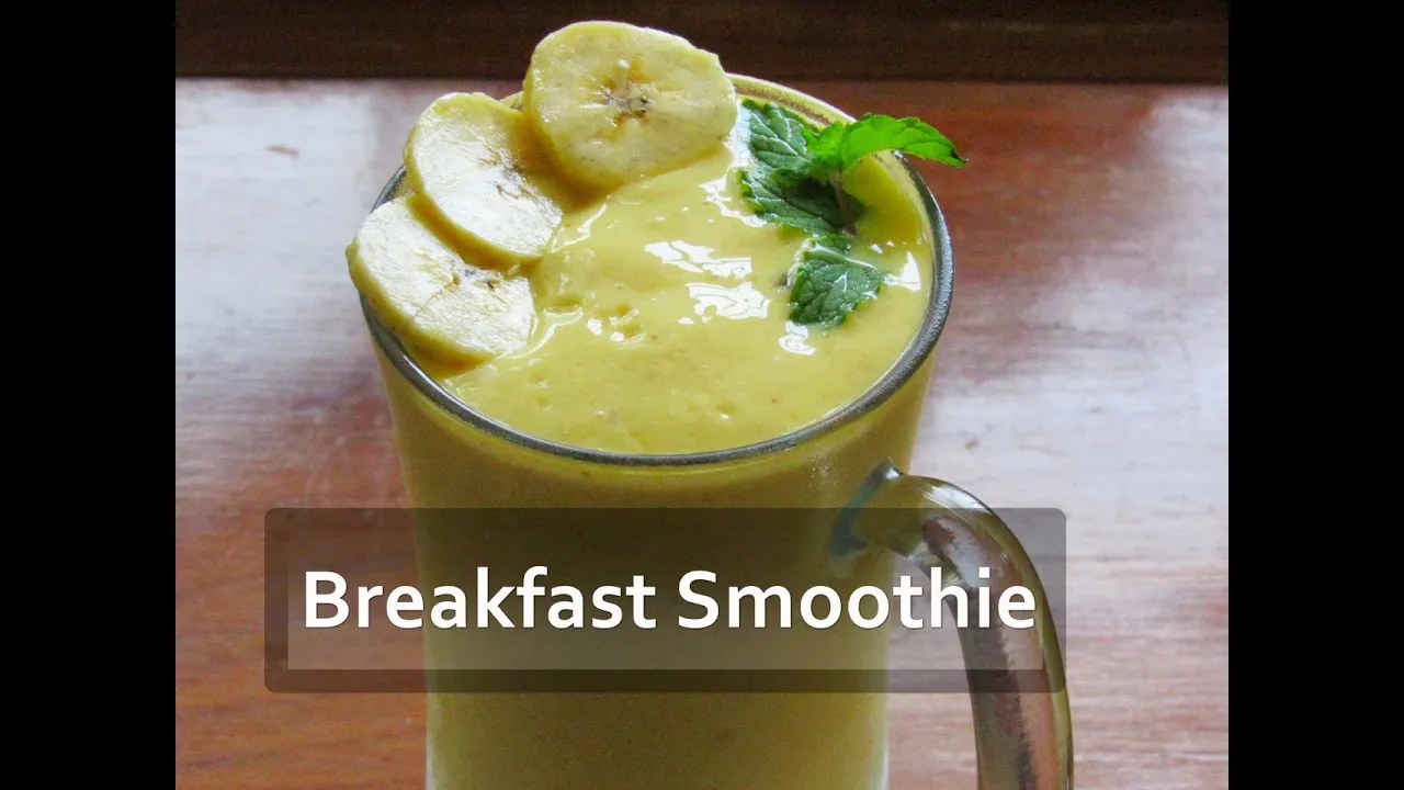 Breakfast Smoothies For Weight Loss - Healthy & Low Calorie Banana - Mango - Pineapple Smoothie