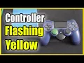 How to Fix Flashing Yellow Light on PS4 Controller Charging but won t Connect
