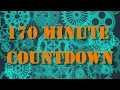 170 minute timer countdown with alarm sound effect