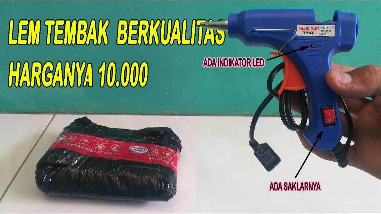 Fun review cara pemakaian lem tembak mini (glue gun) dengan daya 20 watt. Berapa lama glue gun bisa . 