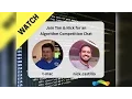 Topcoder Team Live - Algorithm Week w Tim Kirchner