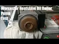 Worcester Heatslave Oil Boiler Pump Test Connected to PCB