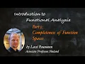 Completeness of Function Spaces IFA21 5