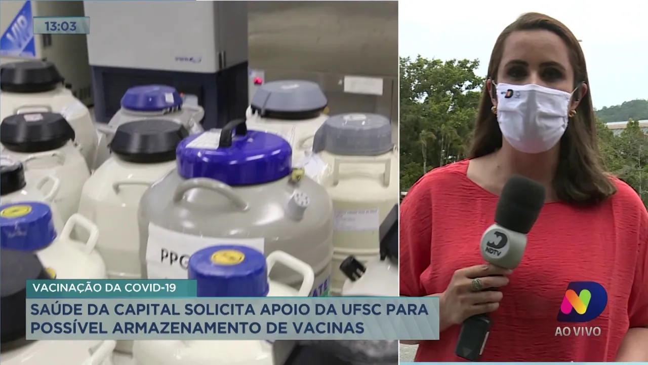 Vacinação da Covid-19: saúde da Capital solicita apoio da UFSC para armazenamento de vacinas