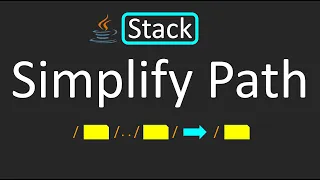 LeetCode - 71 Simplify Path Stack Java