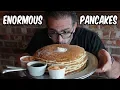 Giant Pancake Breakfast Challenge at Heroes Bar Grill in Fullerton Vidcon 2018 Freak Eating
